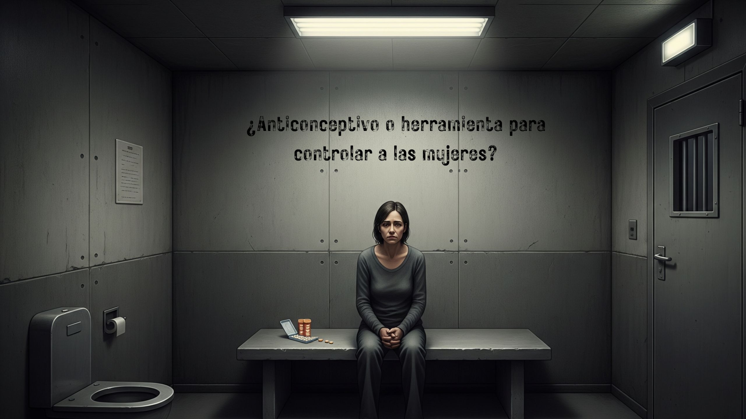 Mujer con píldora anticonceptiva, imagen simbolizando libertad y control.