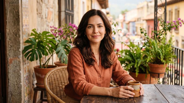A confident Latin American woman representing the complex and evolving beauty standards and cultural expectations across the region