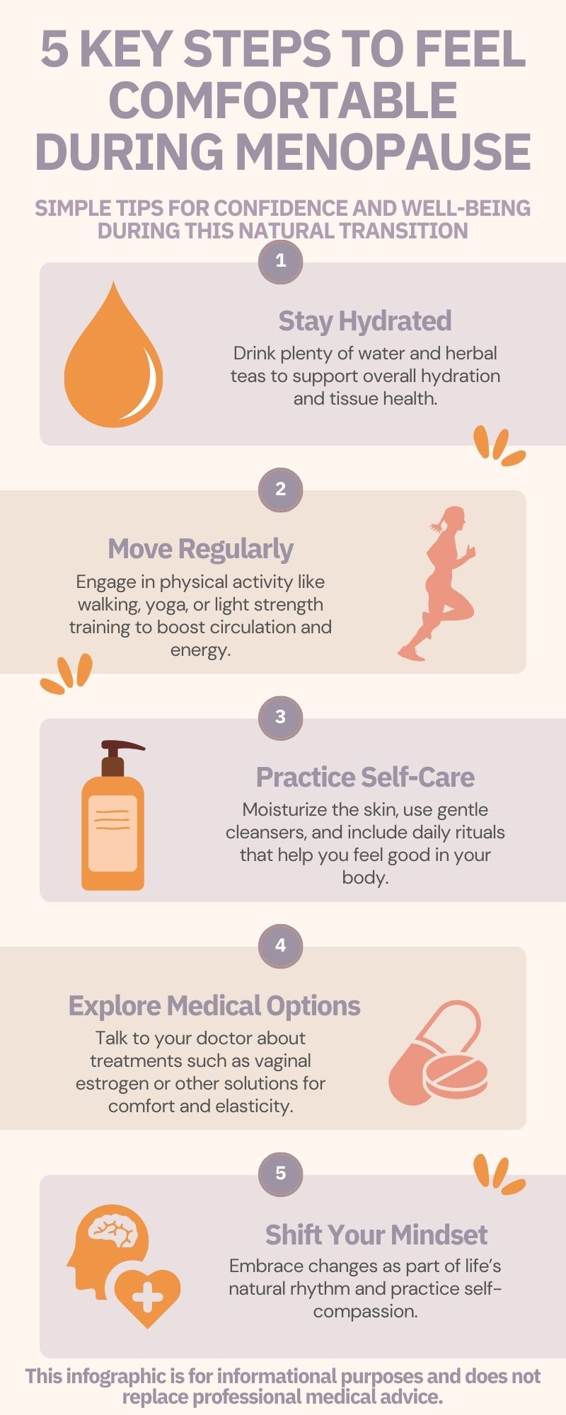 5 Key Steps to Feel Comfortable During Menopause