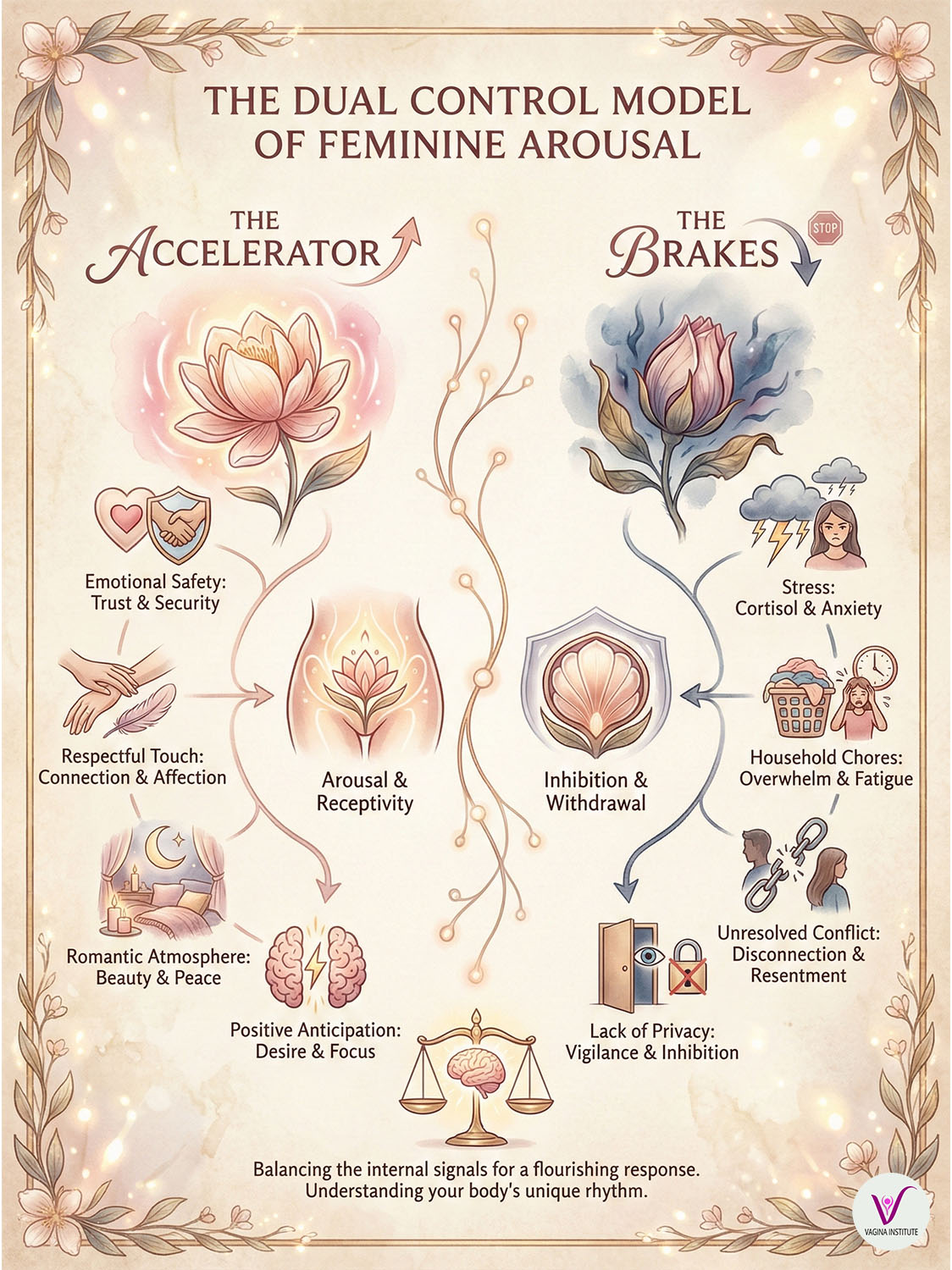 The dual control model of female arousal.