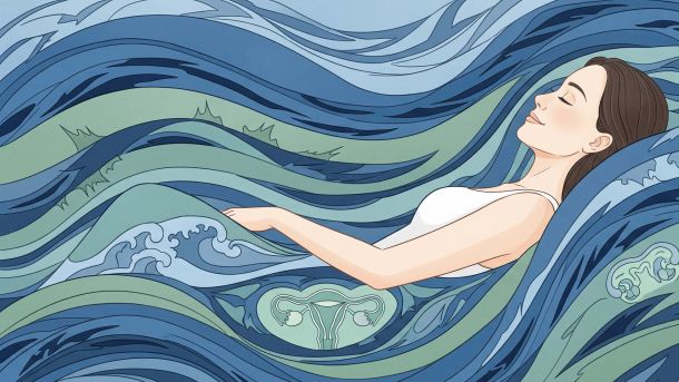 Illustration montrant la connexion entre le stress et la sant&eacute; vaginale chez les femmes