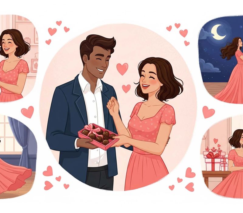 Parejas de diferentes culturas mostrando amor mediante gestos tradicionales