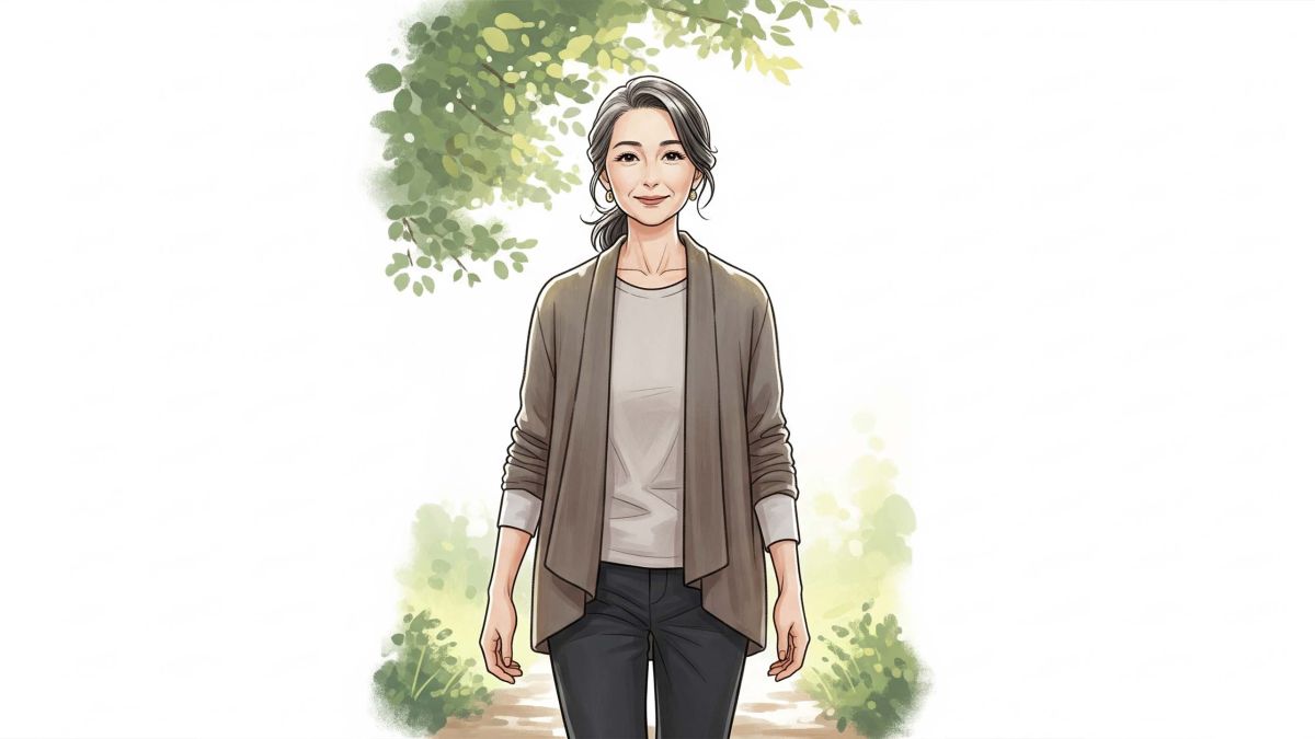 Middle-aged woman symbolizing vaginal health changes during menopause