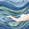 Ilustración que muestra la conexión entre el estrés y la salud vaginal en mujeres