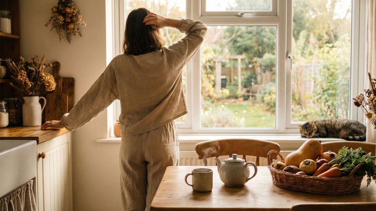 Mouvement doux et aliments sains favorisant la récupération et l'équilibre après les fêtes