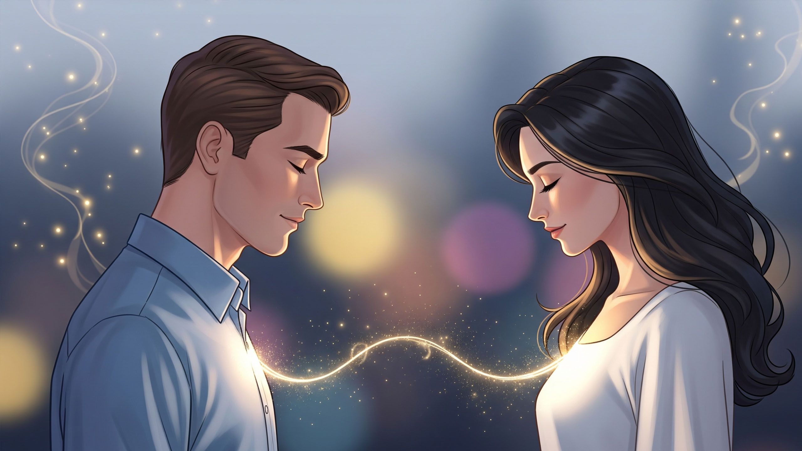 Pareja ilustrando apego seguro en relaciones